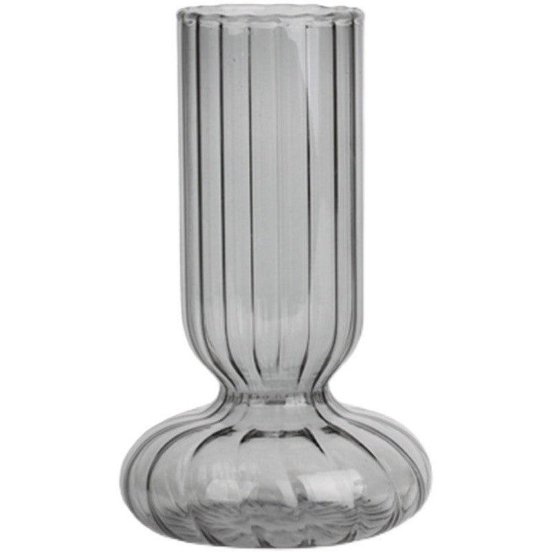 Living Room Striped Glass Vase Ornament - Pacisia