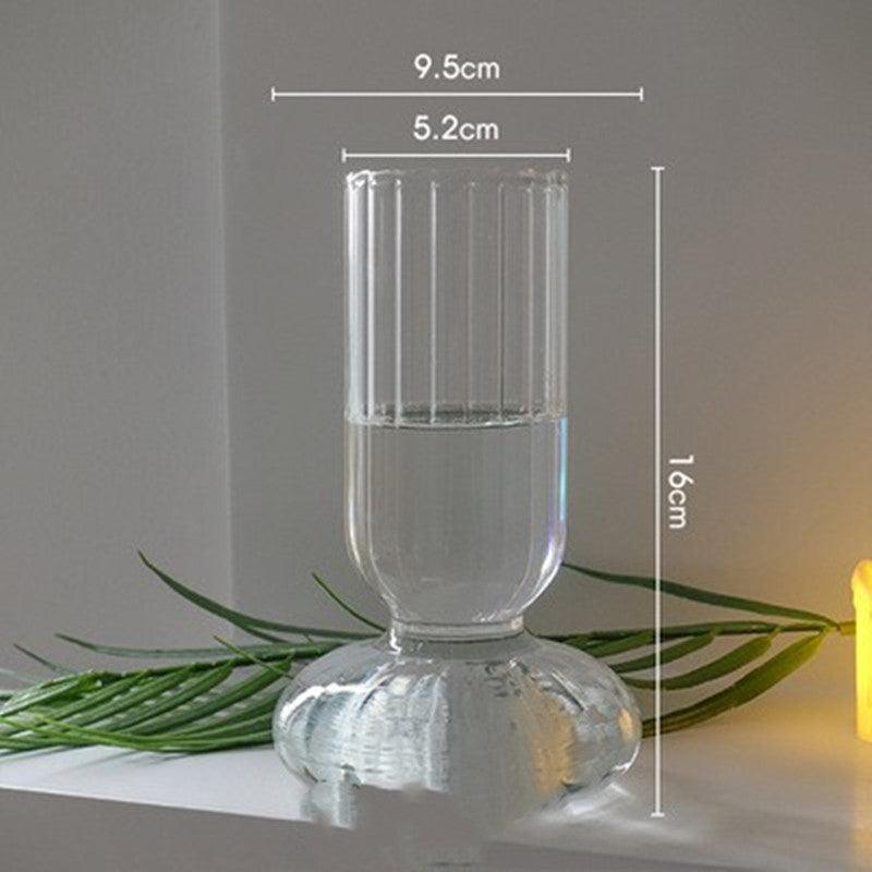 Living Room Striped Glass Vase Ornament - Pacisia