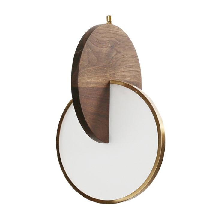 Long-line Light Atmosphere Walnut Solid Wood Chandelier - Pacisia