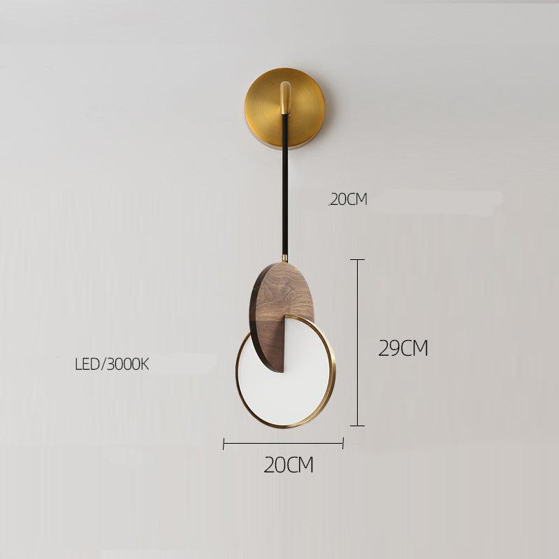 Long-line Light Atmosphere Walnut Solid Wood Chandelier - Pacisia