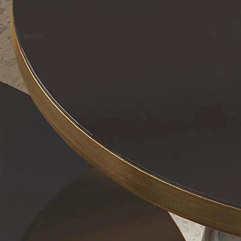 Nordic Glass Coffee Tables for Living Room Furniture Modern Minimalist Glass Round Table Designer Light Luxury Home Coffee Table - Pacisia