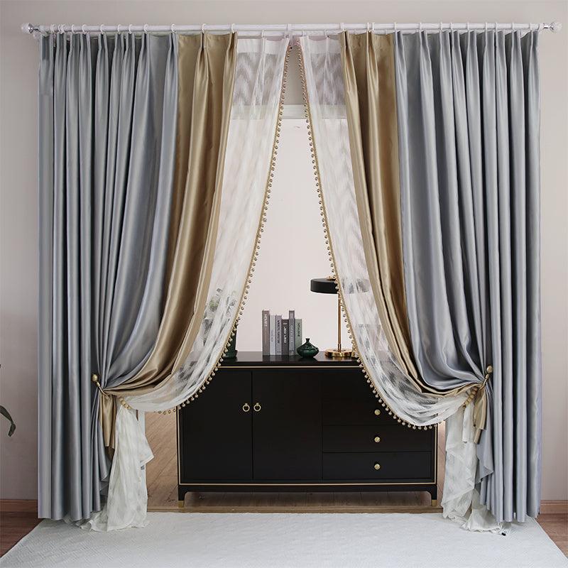 Light Luxury High-end Modern Minimalist Blackout Living Room Bedroom Environmental Protection Curtain - Pacisia