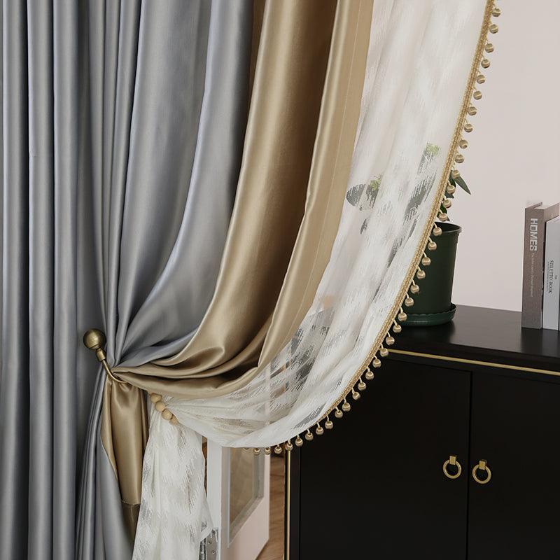 Light Luxury High-end Modern Minimalist Blackout Living Room Bedroom Environmental Protection Curtain - Pacisia