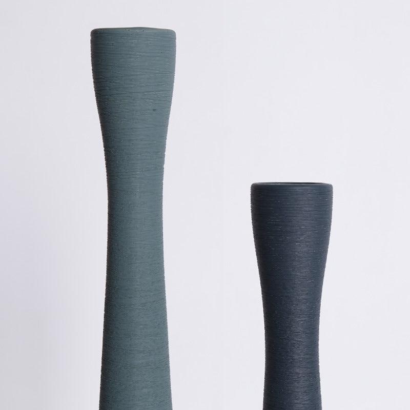 Luxurious Retro Slender Vase Flower Arrangement Longke Ceramics Large Size - Pacisia