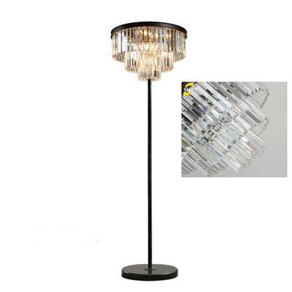 Luxury Crystal Floor Lamp Retro Simple Creative - Pacisia