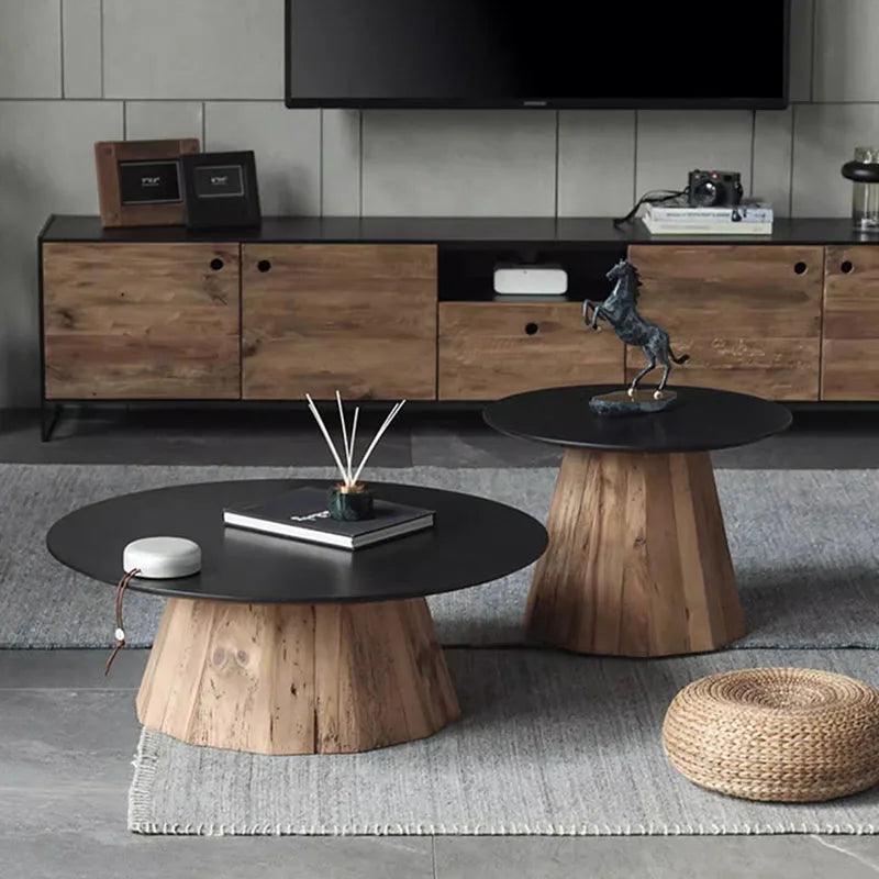Luxury Wood Coffee Table Living Room Designer Organizer Simple Side Table Aesthetic Center Mesas Bajas Chinese Style Furniture - Pacisia
