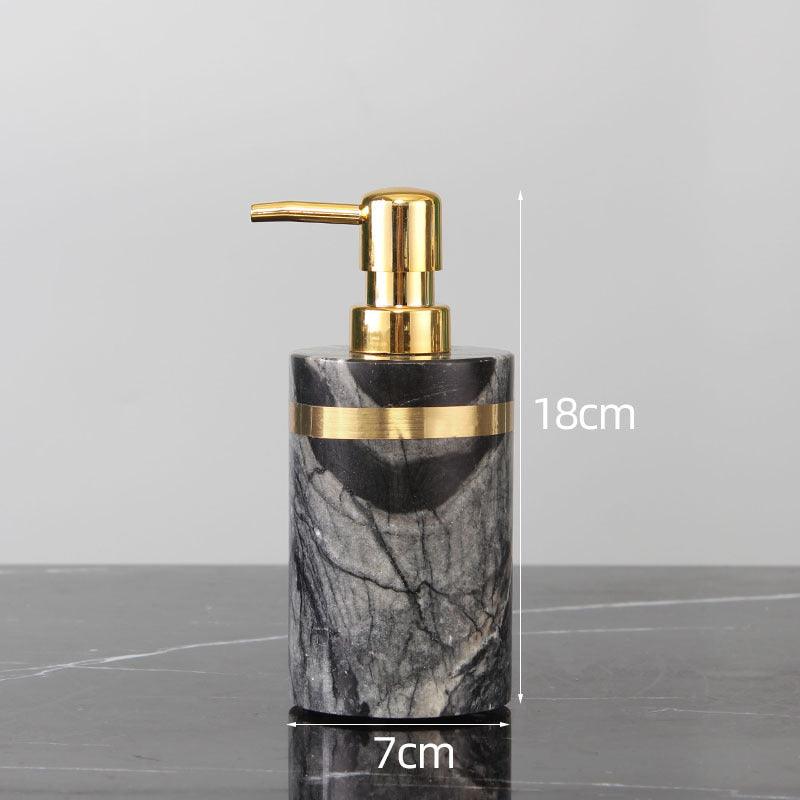 Marble Light Luxury Bathroom Wash Set Simple Five-piece Set - Pacisia