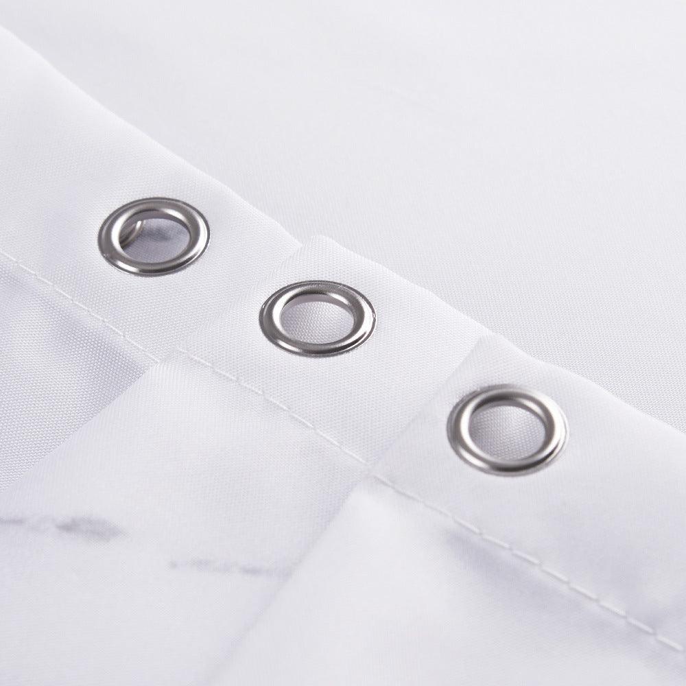 Marbled Polyester Waterproof Shower Curtain - Pacisia