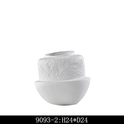 Matte Ceramic Flower Special-shaped Dry Vase Decoration - Pacisia