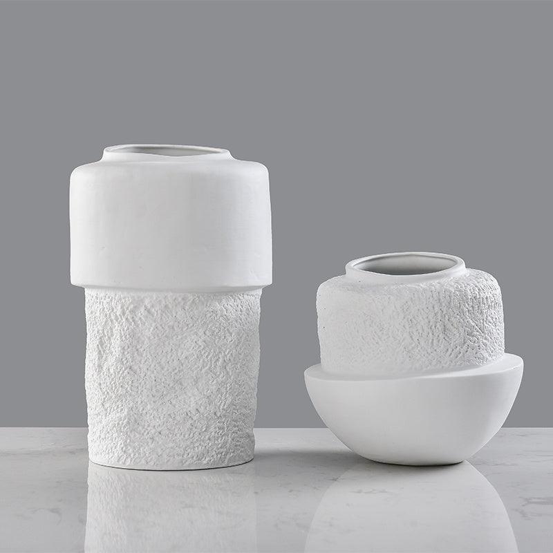 Matte Ceramic Flower Special-shaped Dry Vase Decoration - Pacisia