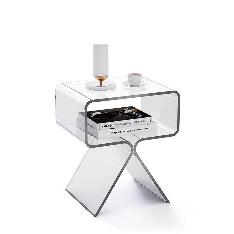 Minimalist Transparent Acrylic Side Table Sofa And Tea Table - Pacisia