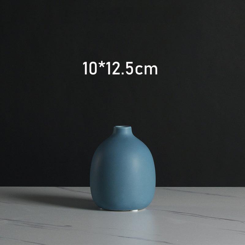 Modern And Simple Ceramic Small Vase With Dried Flowers And Creative Soft Decoration - Pacisia