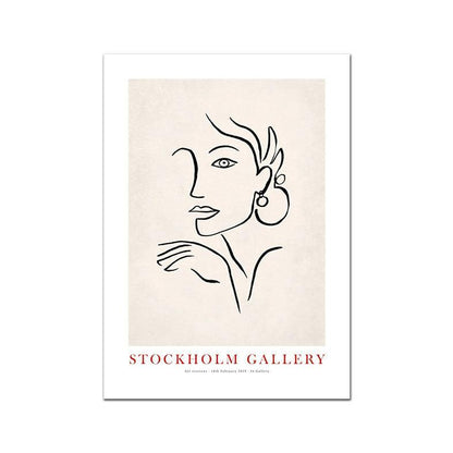 Modern Framed and Frameless Decorative Canvas Wall Art - Minimalist Floral Designs - Pacisia