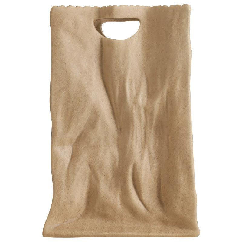 Modern Home Ceramic Paper Bag Vase Decoration - Pacisia