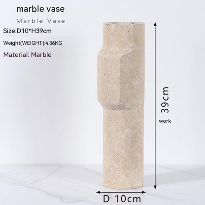Modern Light Luxury Natural Marble Vase Decoration - Pacisia