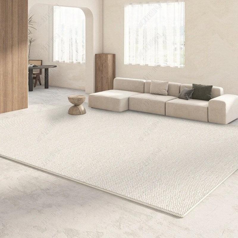 Modern Minimalist Striped Texture Plain Living Room Carpet - Pacisia