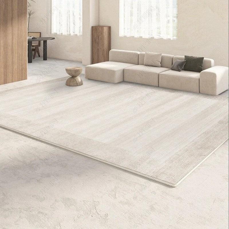 Modern Minimalist Striped Texture Plain Living Room Carpet - Pacisia