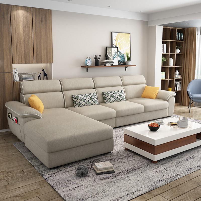 Modern Minimalist Technology Fabric Sofa Corner Living Room - Pacisia