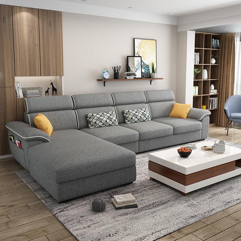 Modern Minimalist Technology Fabric Sofa Corner Living Room - Pacisia