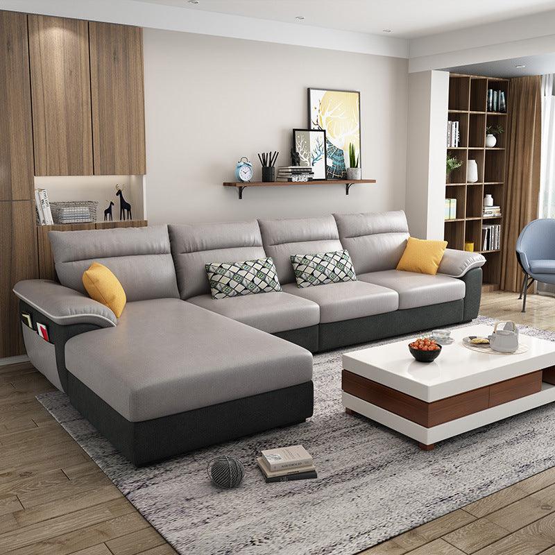 Modern Minimalist Technology Fabric Sofa Corner Living Room - Pacisia