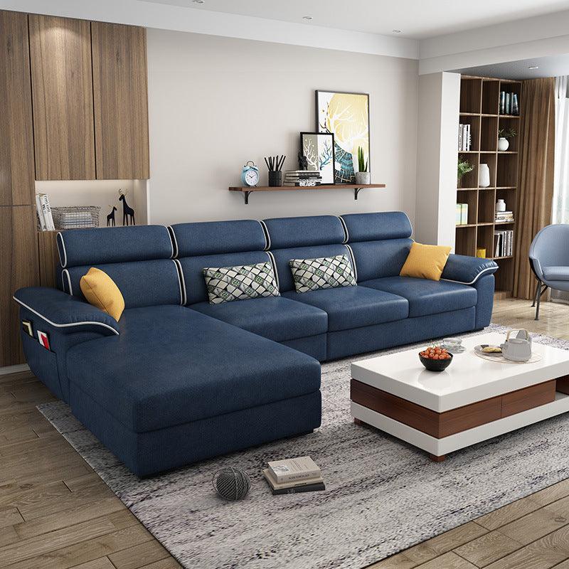 Modern Minimalist Technology Fabric Sofa Corner Living Room - Pacisia