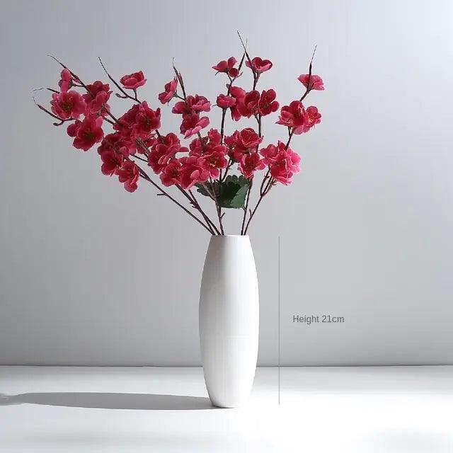 Modern Minimalist White Hemp Rope Ceramic Vase - Pacisia