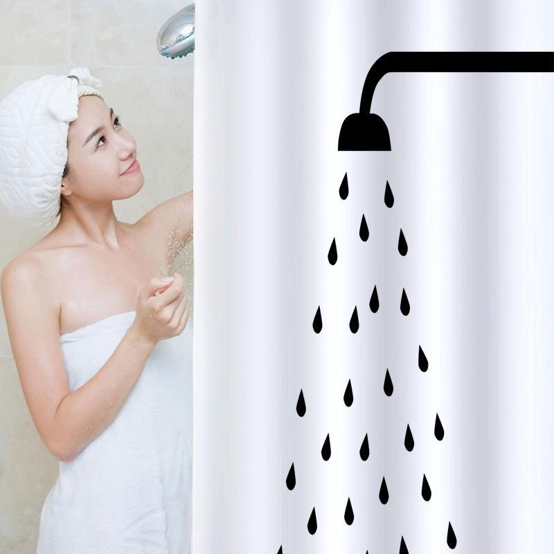 Modern Simple Waterproof Shower Curtain Partition Curtain - Pacisia