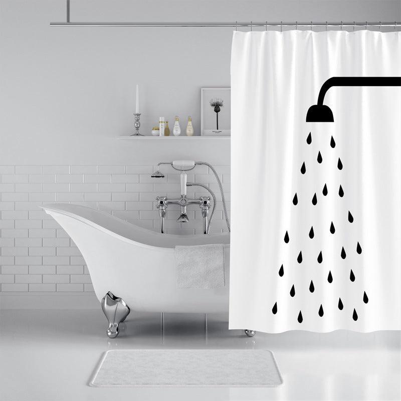 Modern Simple Waterproof Shower Curtain Partition Curtain - Pacisia