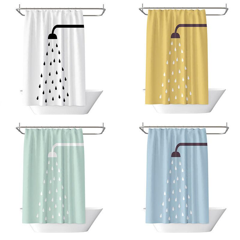 Modern Simple Waterproof Shower Curtain Partition Curtain - Pacisia