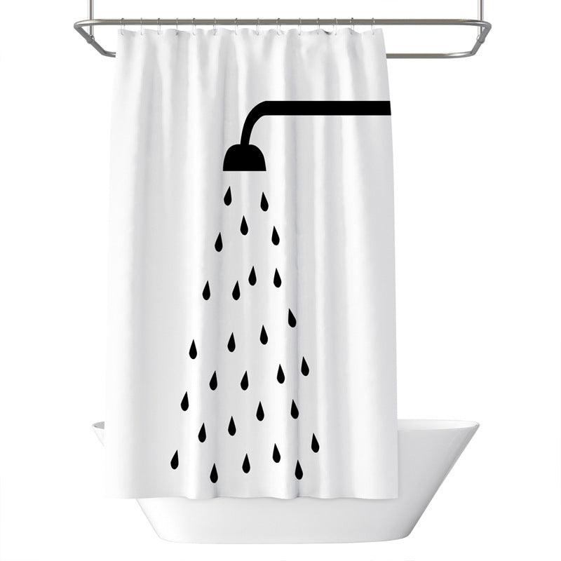 Modern Simple Waterproof Shower Curtain Partition Curtain - Pacisia