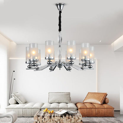 Multi-head Crystal Chandelier European Glass Retro Candle Light - Pacisia