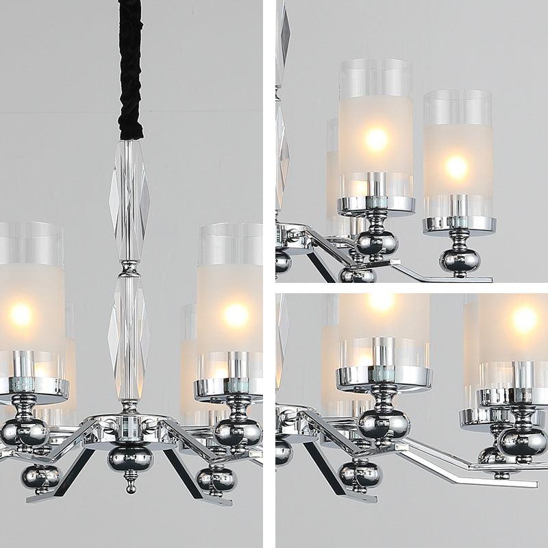 Multi-head Crystal Chandelier European Glass Retro Candle Light - Pacisia