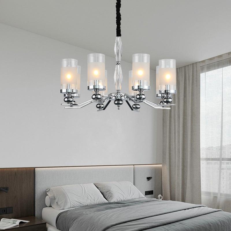 Multi-head Crystal Chandelier European Glass Retro Candle Light - Pacisia