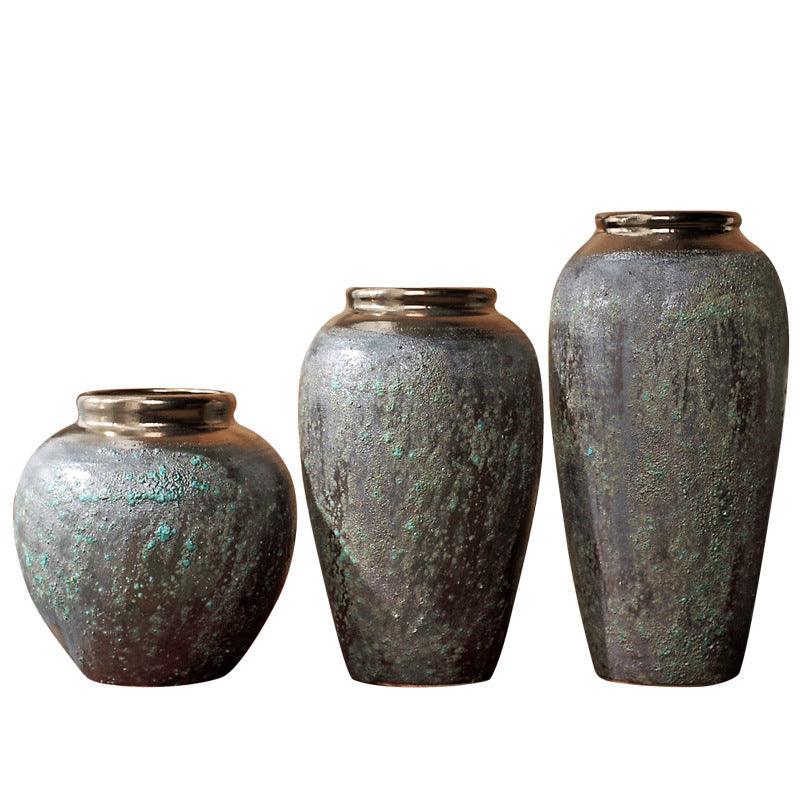 New Chinese Bronze Minimalist Stoneware Vase - Pacisia