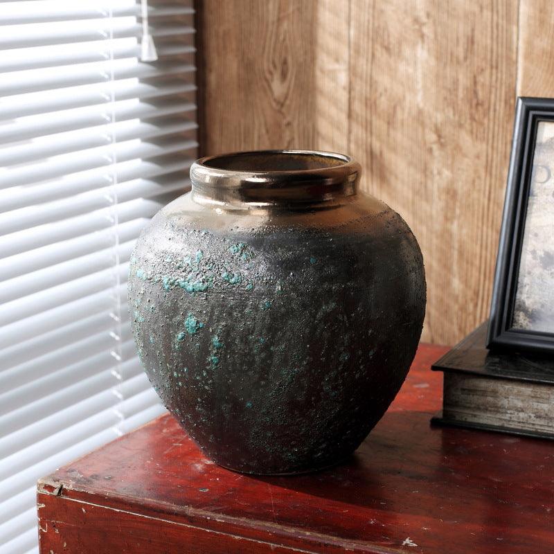 New Chinese Bronze Minimalist Stoneware Vase - Pacisia