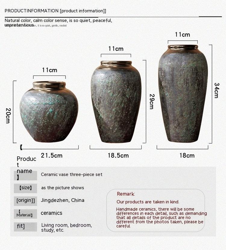 New Chinese Bronze Minimalist Stoneware Vase - Pacisia