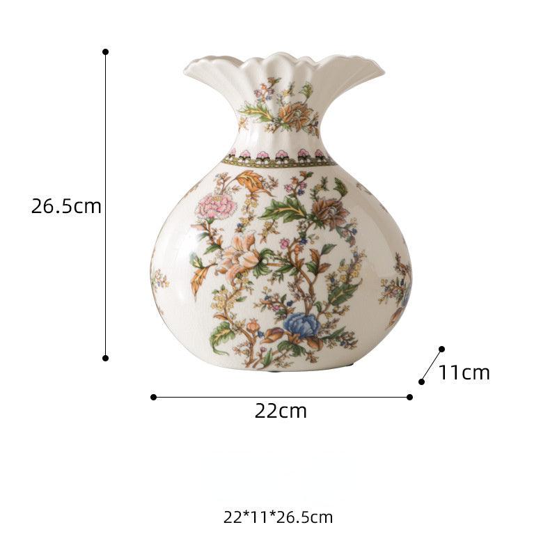 New Chinese Style Retro Blue And White Porcelain Vase - Pacisia