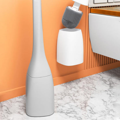 New Home No Dead Angle Silicone Brush Set Toilet Cleaning Brush - Pacisia
