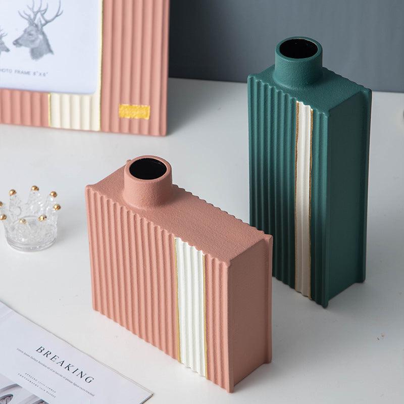 New Nordic Morandi Ceramic Vase Art Ornament - Pacisia