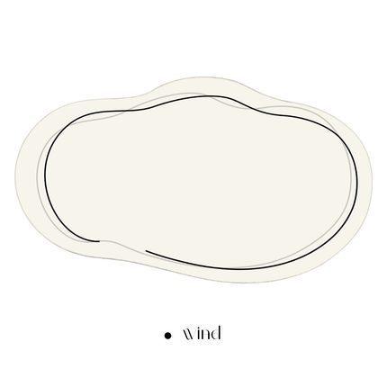 New Style Cloud White Round Irregular Shaped Carpet - Pacisia