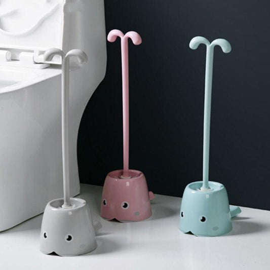 New Type Of Silicone Toilet Brush Whale Creative Toilet Brush - Pacisia