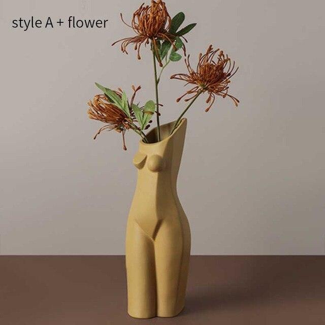 Nordic Abstract Creative Human Geometric Vase - Pacisia