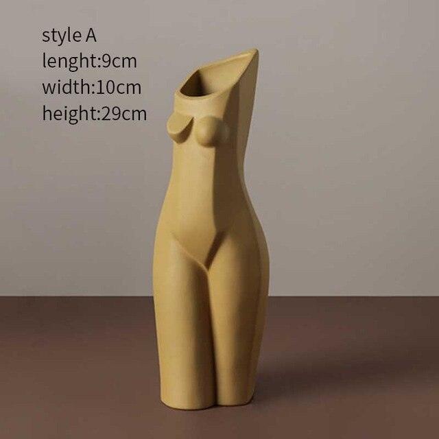 Nordic Abstract Creative Human Geometric Vase - Pacisia