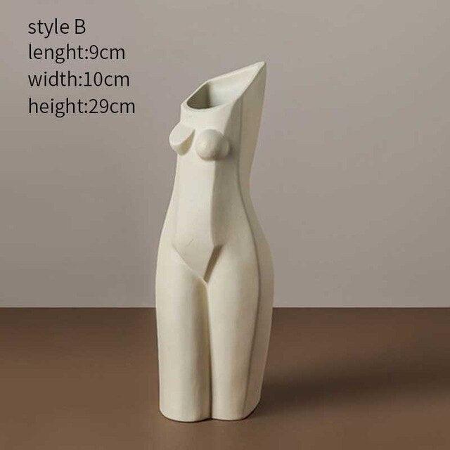 Nordic Abstract Creative Human Geometric Vase - Pacisia