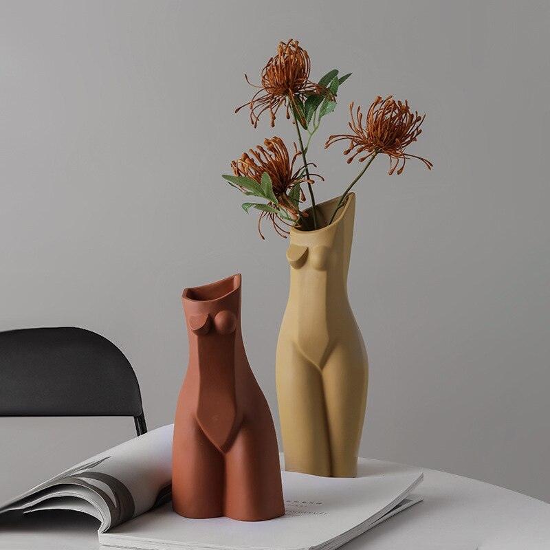Nordic Abstract Creative Human Geometric Vase - Pacisia