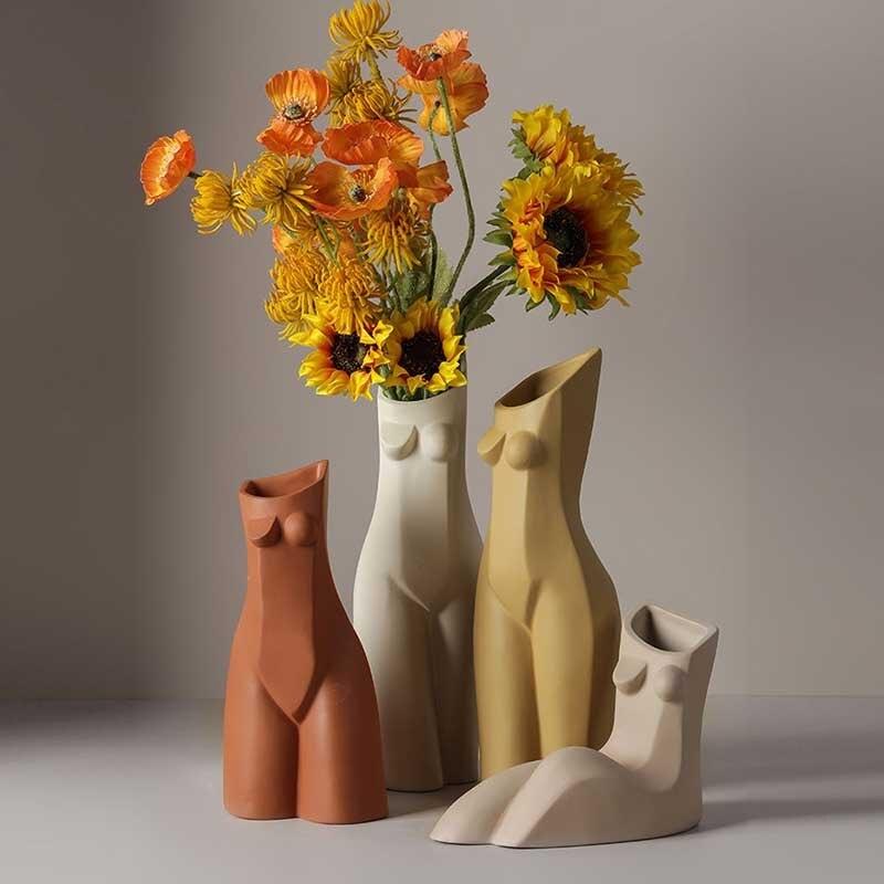 Nordic Abstract Creative Human Geometric Vase - Pacisia