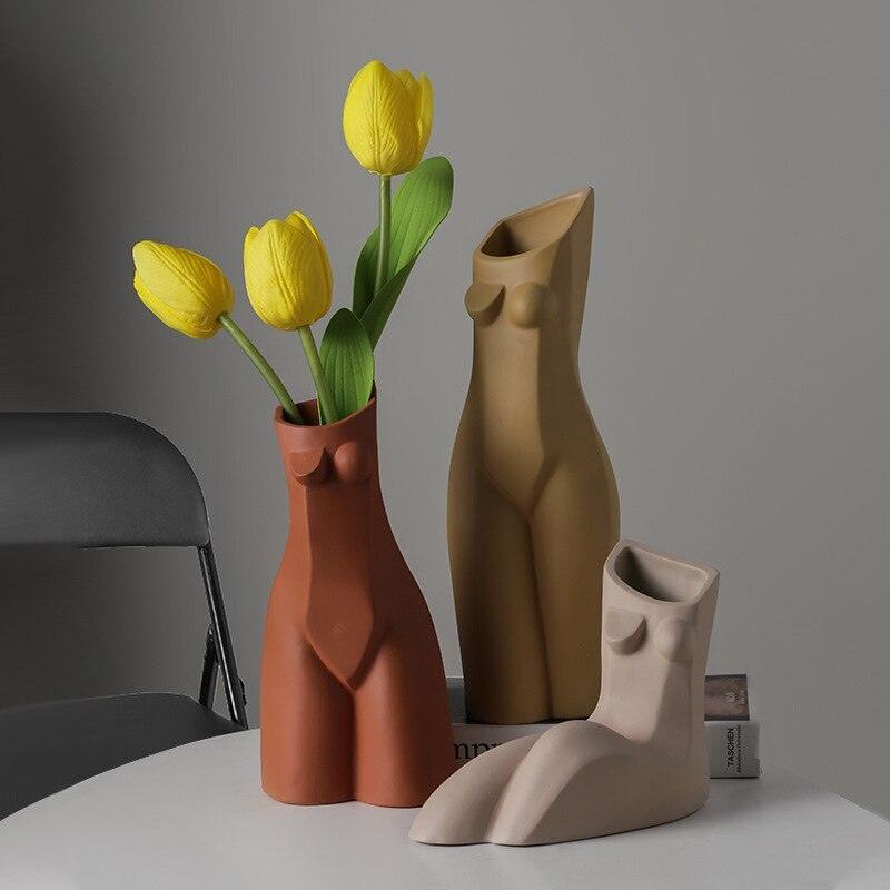 Nordic Abstract Creative Human Geometric Vase - Pacisia