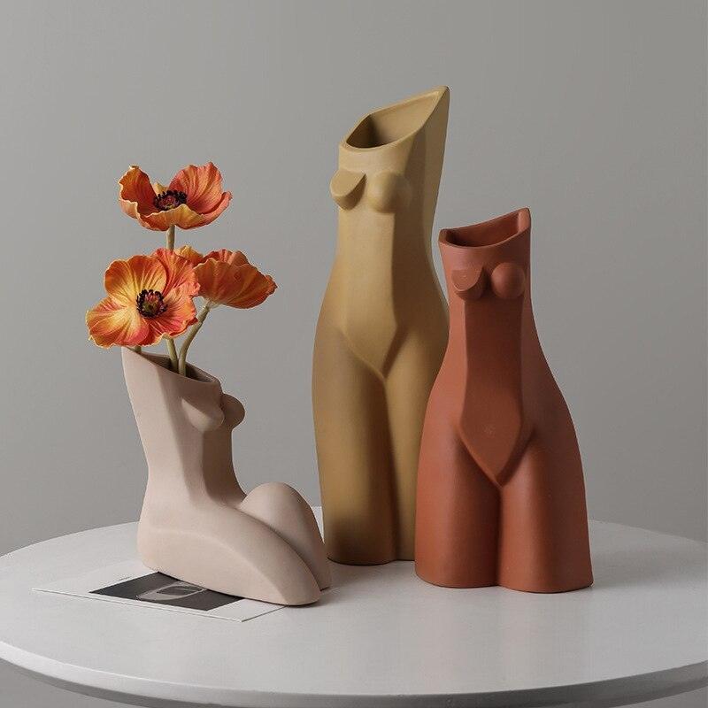 Nordic Abstract Creative Human Geometric Vase - Pacisia