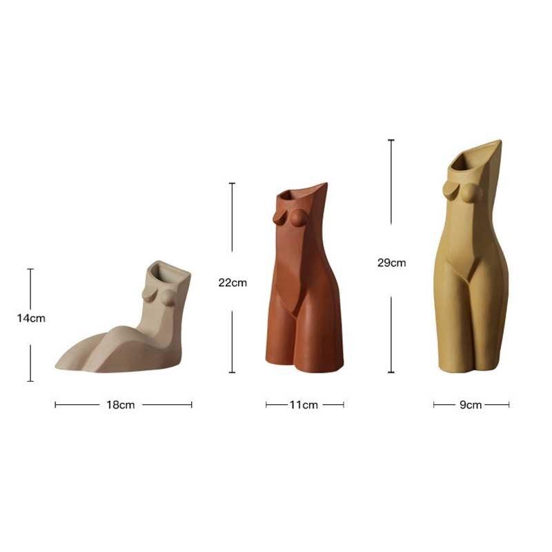 Nordic Abstract Creative Human Geometric Vase - Pacisia