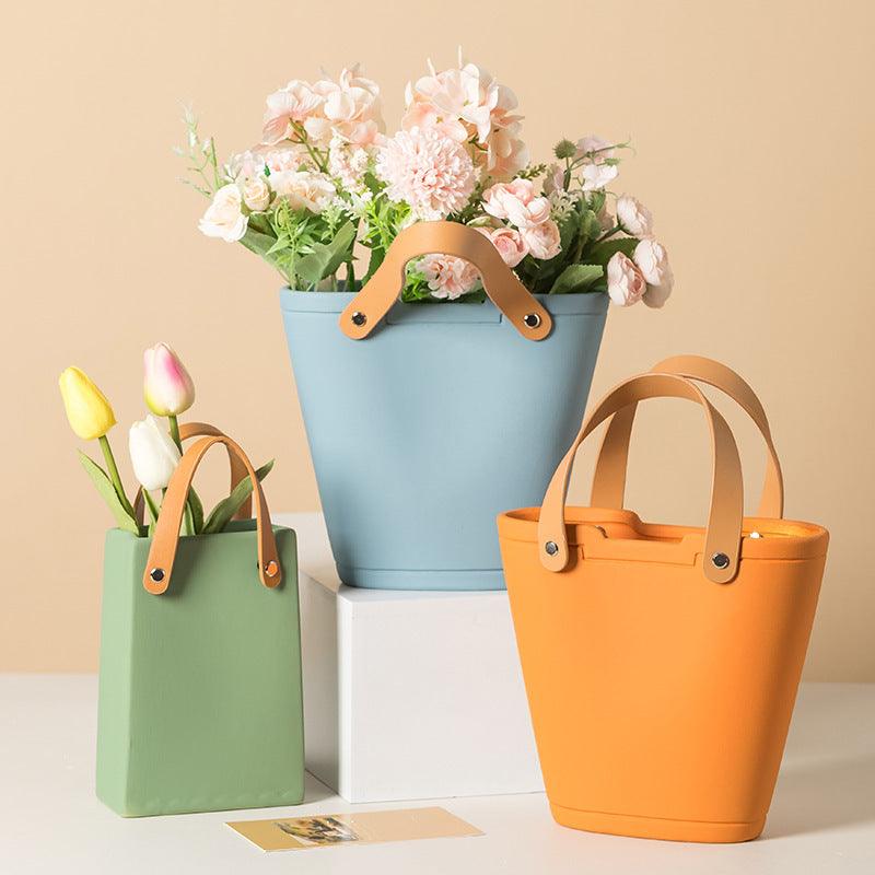 Nordic Ceramic Handbag Vase Ornaments - Pacisia